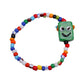Cartoon little monster color beaded ceramic bracelet female niche design net red bracelet ins tide does not fade jewelry