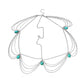 Jewelry multi-layer chain turquoise water drop head chain headdress female fashion Baroque headband headband
