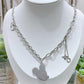 Niche design B letter tassel ins multi-layer versatile fashion titanium steel sweater chain necklace female