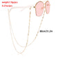 Mask hanging chain Glasses chain Butterfly aircraft chain Disc mask chain Peach heart metal glasses chain