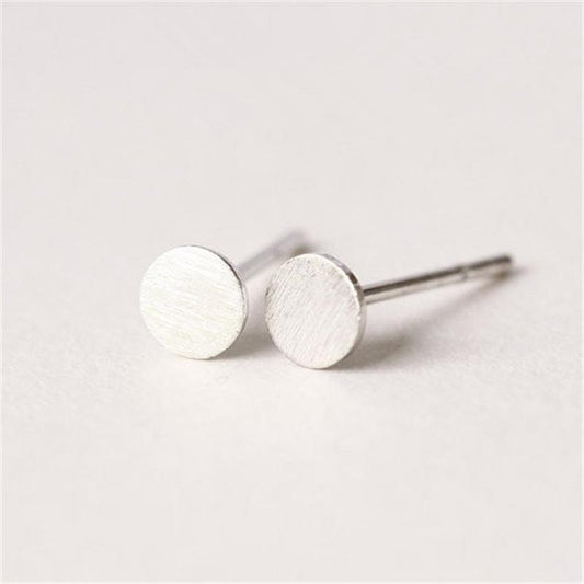 JewelrySimple Round Cake Brushed EarringsClassic VersatileFashion Female Earrings