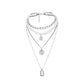 Jewelry Retro Portrait Gem Necklace Sweater Chain Female Personality Color Multi-layer Pearl Necklace