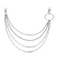 Hip-hop punk fashion metal waist chain personality popular multi-layer jeans chain ins