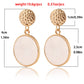 Jewelry ins geometric exaggerated large ring mother-of-pearl pendant earrings female hot girl trendy cool earrings