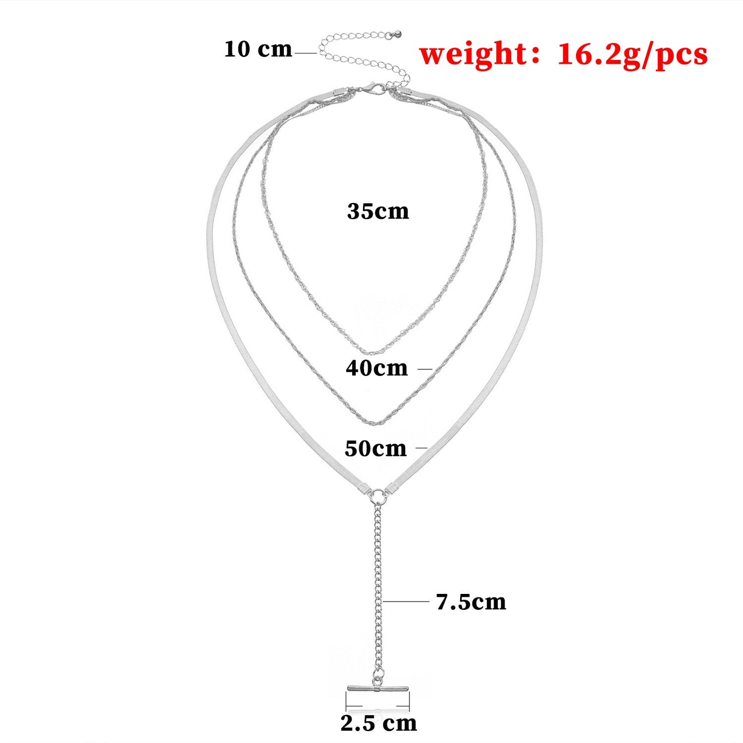 Jewelry Long Pendant Snake Bone Chain Necklace Women's Fashion Personality Trend Multi-layered Necklace