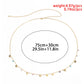 Retro Fashion Acrylic Heart Shape Crystal Butterfly Waist Chain Women Simple Metal Chain Body Chain