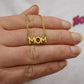 Mom mother necklace English letter mother love stainless steel accessories
