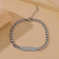 ins titanium steel bracelet cold IMISSYOU letter bracelet bracelet jewelry female