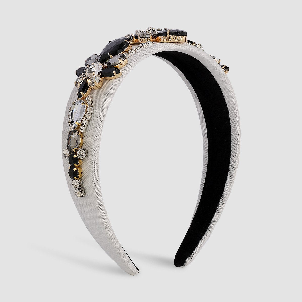 F4163TikTok Exaggerated Baroque Water Drop Drill Headband Light Luxury Dazzling Personality Headband