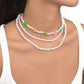 N1673 Bohemia Leisure Vacation Necklace Female Summer Seaside Beach Necklace Beaded Flower Necklace