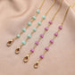 Jewelry fashion gold love mask chain simple multi-purpose anti-lost anti-drop glasses chain accessories