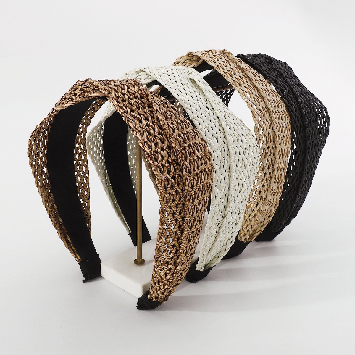 F454 Bohemian leisure vacation fashion headband weaving hollow out going out knotted creative personality headband