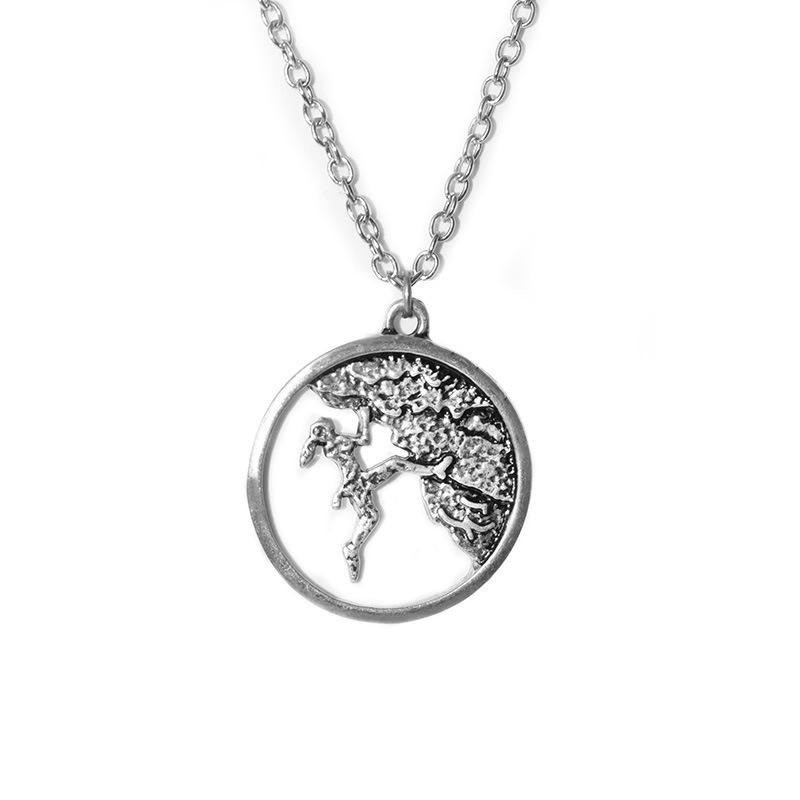 Pop Jewelry Sports Circle Surf Necklace Pendant