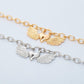 Jewelry Personality Versatile Single-layer Metal Necklace Creative Heart-shaped Wings Hollow Lock Necklace Female