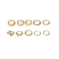 Jewelry multi-element geometric mix-and-match ring jewelry simple fun snake-shaped suit ring female