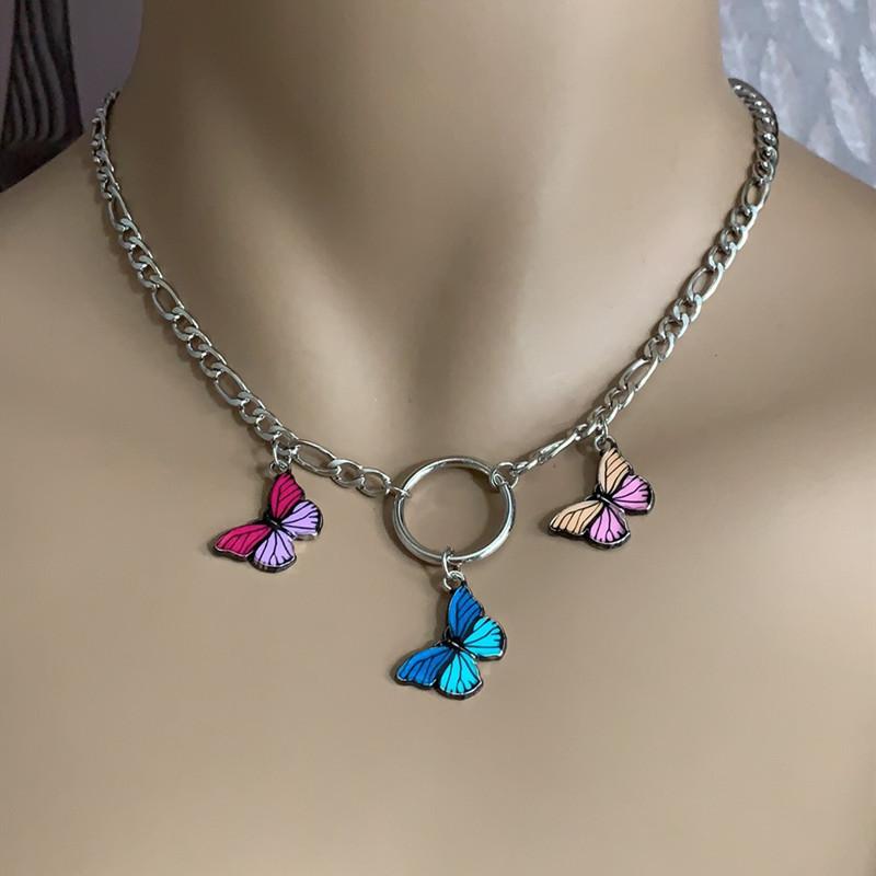 Fashion Jewelry Ins Butterfly Pendant Clavicle Necklace Jewelry