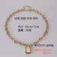 Punk Aluminum Chain Lock Pendant Necklace Rock Hip Hop Men and Women Gold and Silver Padlock Necklace Free Key Necklace