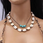Creative Natural Handwoven Shell Necklace Fashion Simple Ethnic Beach Clavicle Chain Popular Jewelry