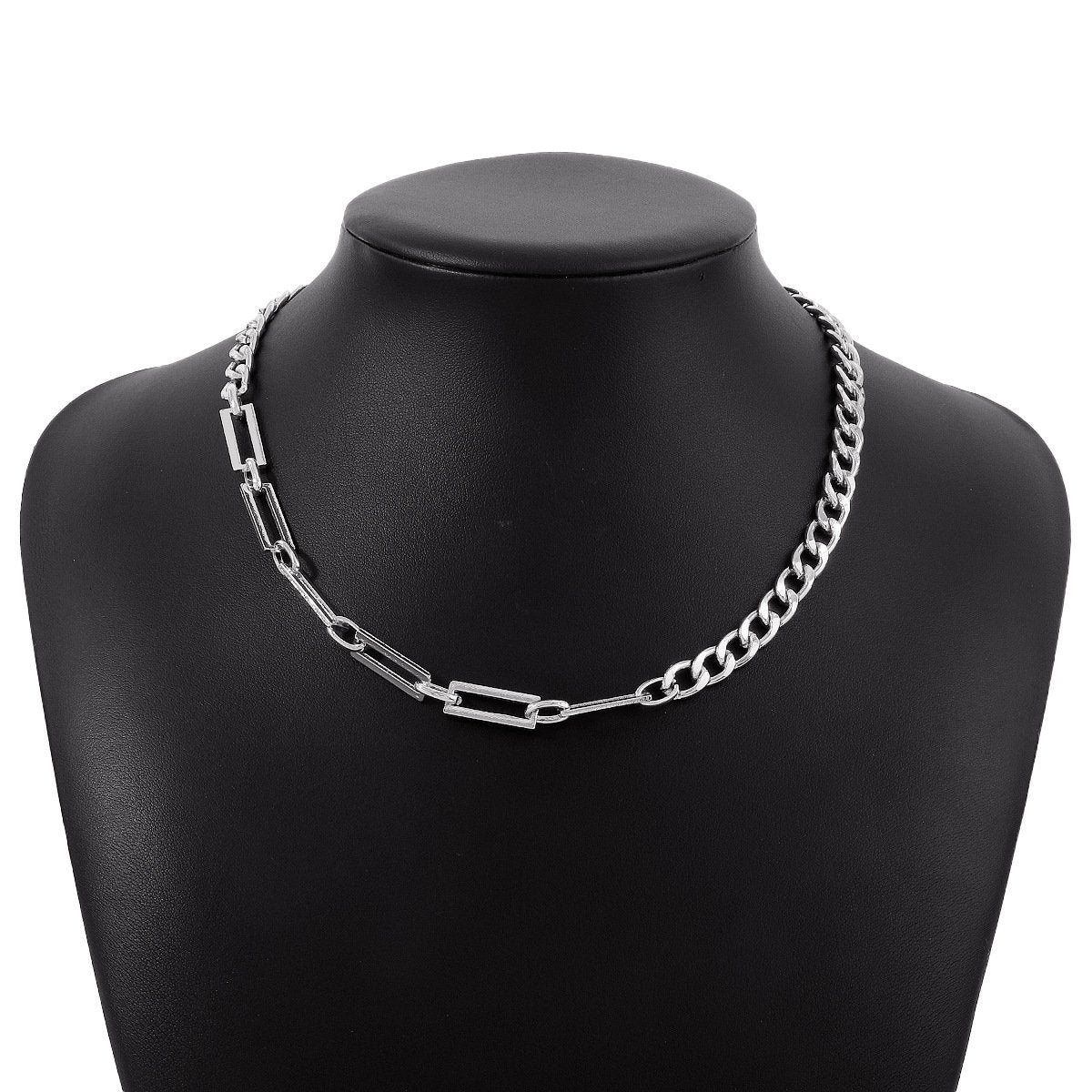 N1149 Simple and niche single-layer necklace chain splicing indifferent necklace retro trendy necklace for women