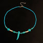 Jewelry Ivory Beads Turquoise Necklace Ladies Fashionable Simple Short Money Jewelry