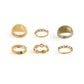 Jewelry cold acrylic ring index finger ring temperament retro metal diamond ring set