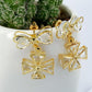 Creative Earrings Bow Knot Flower Stud Earrings Ear Jewelry Alloy Earrings Fashion Boutique Earrings