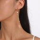 E1751 Temperament simple niche metal earrings micro-inlaid rhinestones long chain personality retro earrings