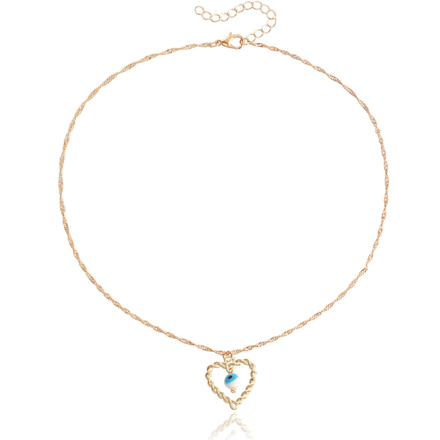 Jewelry Versatile Devil's Eye Personality Clavicle Necklace Simple Blue Eyes Love Necklace Female
