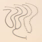 N1393 Jewelry Simple Twist Chain Long Exaggerated Necklace Hip Hop Small Retro Necklace Women