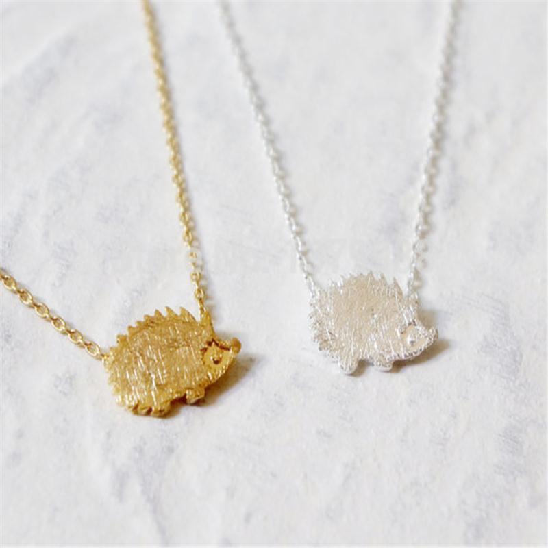 Creative cute jewelry cute hedgehog exquisite clavicle chain
