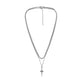 Fashion simple personality all-match men's domineering trend double-layer stainless steel dagger twist chain necklace neck chain