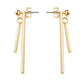 Edition Temperament Earrings Geometric Asymmetric One-word Alloy Stud Earrings Simple Vertical Strip Earrings