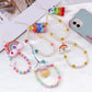 Simple monster rainbow non-slip bag chain cute cinnamon dog soft pottery mobile phone case anti-lost pendant pearl chain