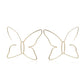 Jewelry Frosty Line Outline Earrings Simple Elegance Hollow Butterfly Earrings Women
