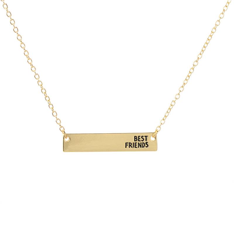 Explosive creative letter lettering "BestFriends" good friend necklace boudoir honey birthday gift