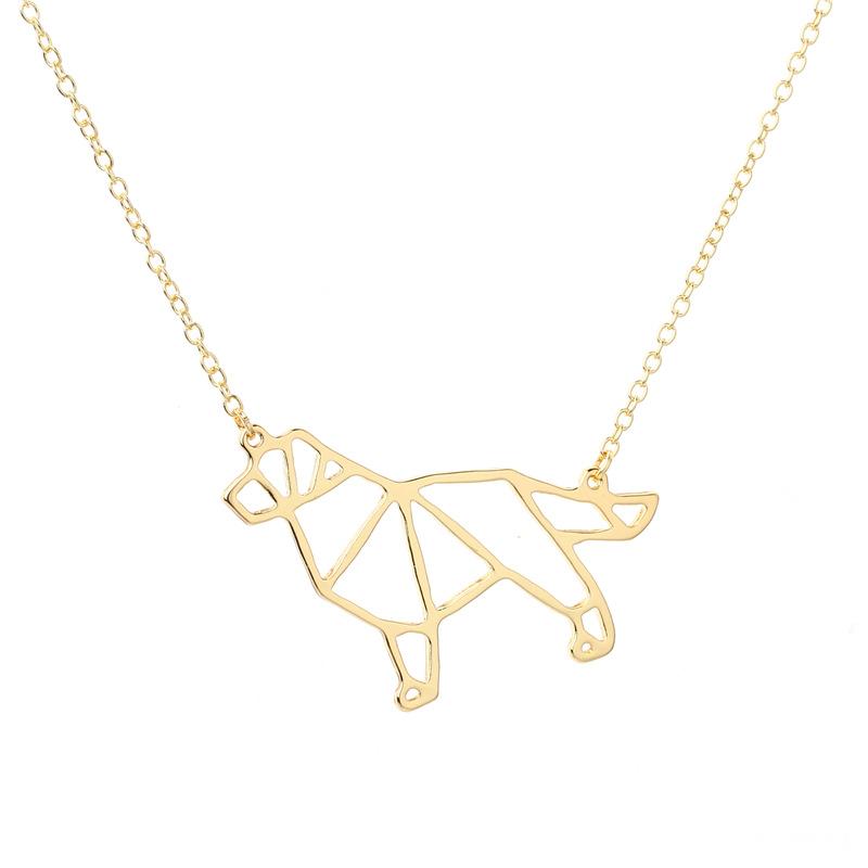 Pop Animal Trinkets Personality Alloy Cute Dog Hound Necklace
