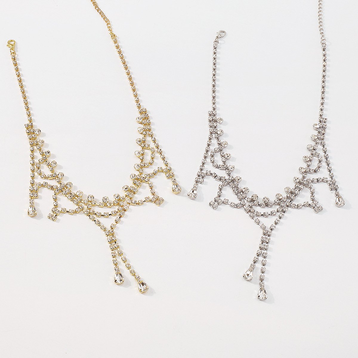 1454 Net Red Temperament Necklace Claw Chain Tassel Fashion Niche Necklace Exaggerated Personality Design Necklace