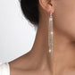 E1481 Baroque Tassel Long Earrings Capable Temperament Workplace Retro Niche Cold Temperament Earrings