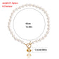 Jewelry ins imitation pearl necklace scallop pendant necklace female hot girl clavicle chain niche design