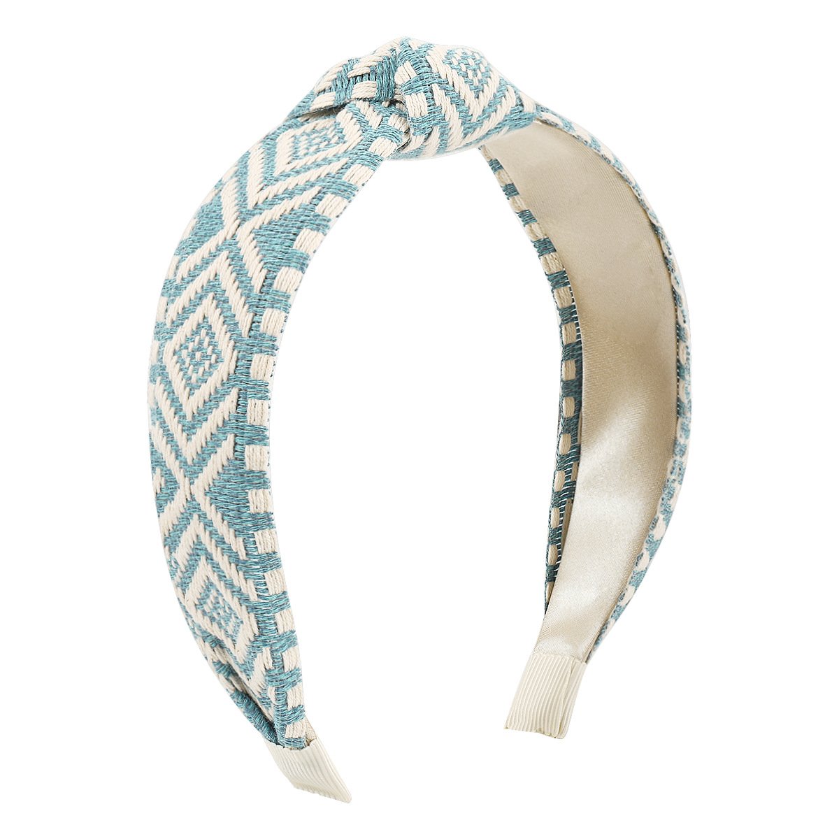 F4933 Jewelry Fabric Simple Knotted Rhombus Layered Headband Ethnic Small Fresh Headband