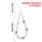 Jewelry Bohemian holiday imitation pearl fruit mobile phone chain sweet and cool temperament soft pottery accessories