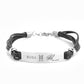 BTS BTS Fashion Silicone Leather Rope Bracelet Bracelet Sport Titanium Steel Bracelet