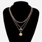 Jewelry fashion exaggerated trend eye necklace multi-layered with devil's eye pendant female necklace