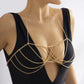 Jewelry sexy metal chain chest chain bikini chest chain female simple hollow cross body chain