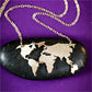 Ethnic Necklace Retro Personality Fashion Map Pendant Necklace