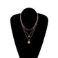 Jewelry multi-layer devil's eye pendant necklace female fashion exaggerated trend eye necklace