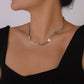 1168 Minority Net Red Necklace Snake Bone Chain Heart Cold Necklace Simple Sweet and Spicy Metal Necklace Female