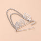 Jewelry Temperament Light Luxury Hollow Leaf Brooch Female Retro Trend Metal Chain Pin Accessories