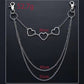 Ladies Decorative Waist Chain Metal Slim Waist Chain Sweet Peach Heart Love Pants Chain Metal Chain