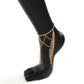Jewelry personality trend metal chain tassel anklet simple geometry single high-heeled shoe chain female